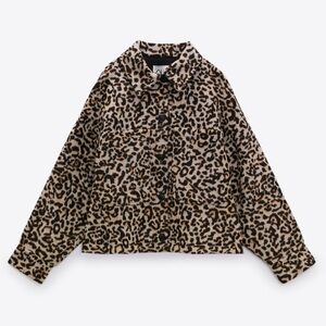 Zara animal print shacket